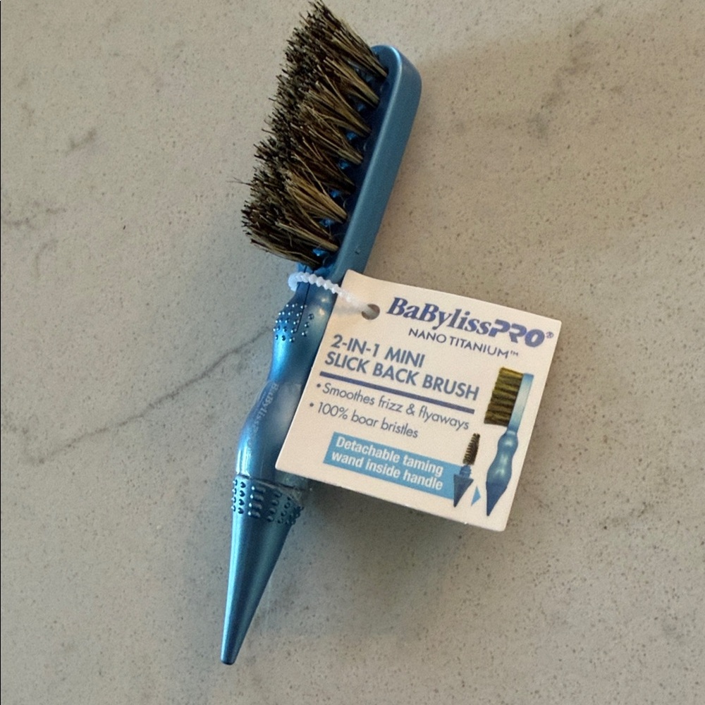 SOLD ❌BaBylissPRO  Blue 2-in-1 Mini Slick Back Brush